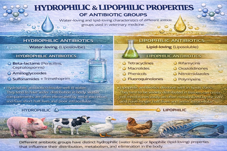 kháng sinh thân nước hay thân lipid