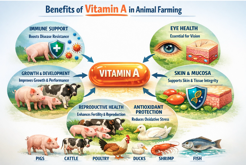Vitamin A lá chắn miễn dịch và sự tăng trưởng toàn diện