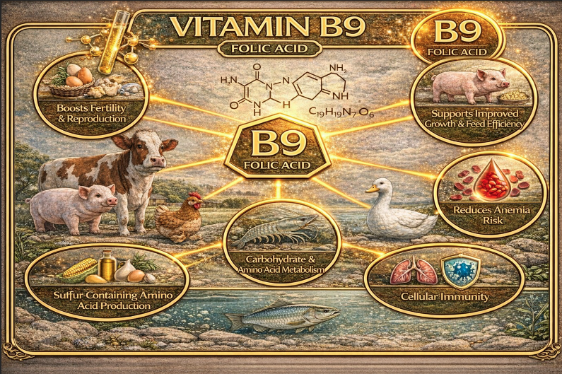VITAMIN B9 (ACID FOLIC)"CHÌA KHÓA" CỦA SỰ SINH SẢN VÀ TẠO MÁU
